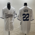 Los Angeles Dodgers #22 Juan Soto White Home Authentic Patch Jersey Baseball Jerseys