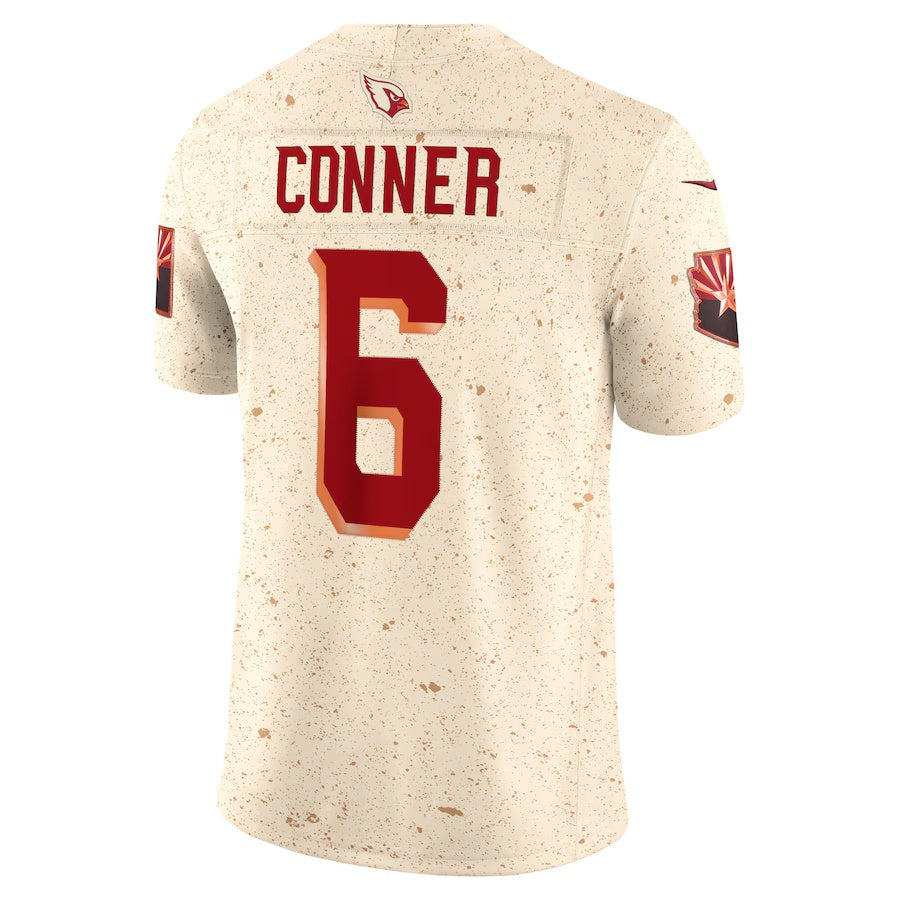 A.Cardinals #6 James Conner 2025 Rivalries Collection Limited Jersey  - Natural Stitched American Football Jersey