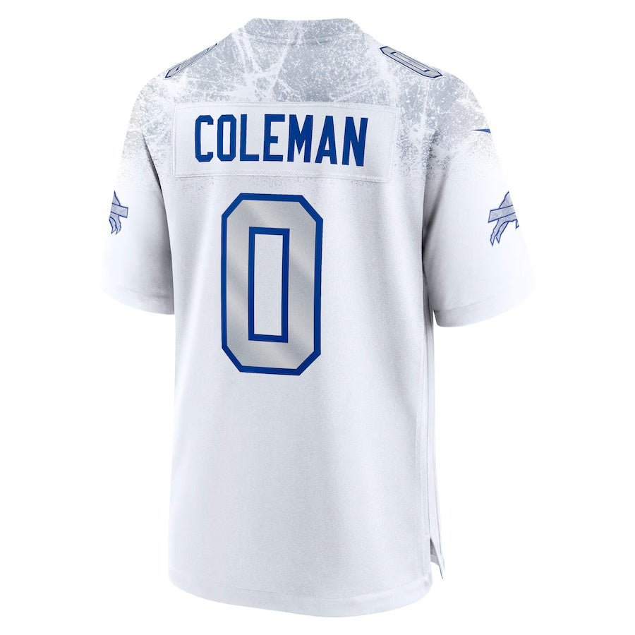 B.Bills #0 Keon Coleman 2025 Rivalries Collection Game Jersey  - White Football Stitched American Jersey