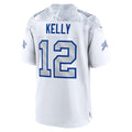 B.Bills #12 Jim Kelly 2025 Rivalries Collection Retired Player Game Jersey  - White Football Stitched American Jersey