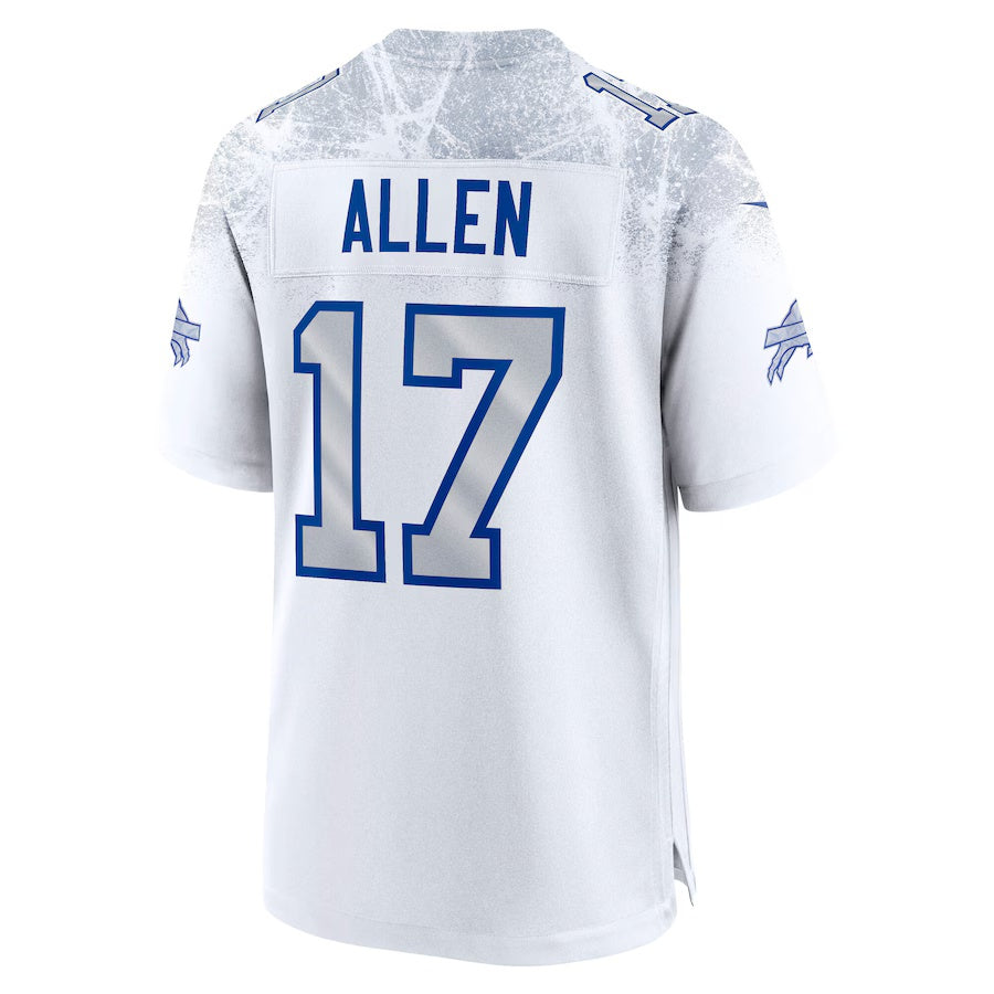 B.Bills #17 Josh Allen 2025 Rivalries Collection Game Jersey  - White Football Stitched American Jersey