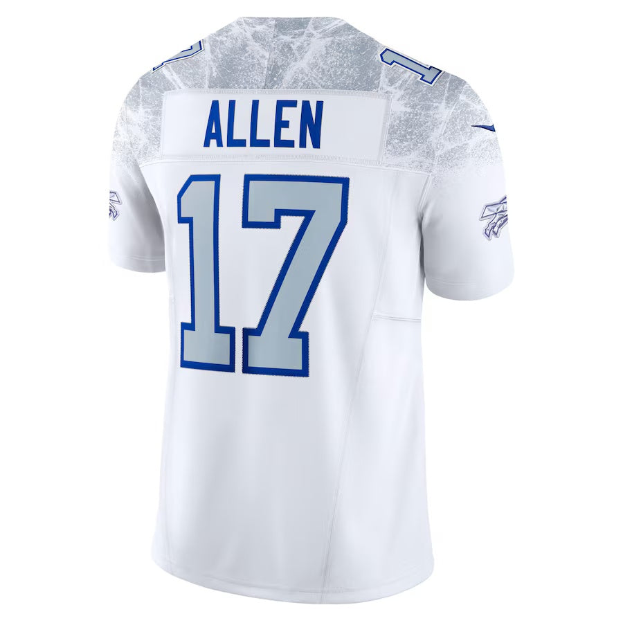 B.Bills #17 Josh Allen 2025 Rivalries Collection Limited Jersey  - White Football Stitched American Jersey