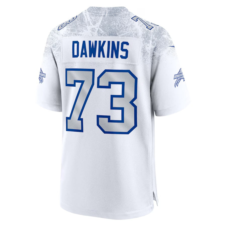 B.Bills #73 Dion Dawkins 2025 Rivalries Collection Game Jersey  - White Football Stitched American Jersey
