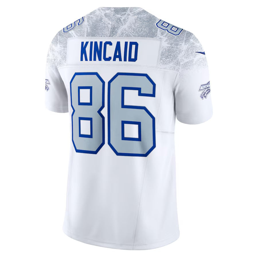 B.Bills #86 Dalton Kincaid 2025 Rivalries Collection Limited Jersey  - White Football Stitched American Jersey