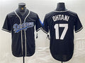 Brooklyn Dodgers #17 Shohei Ohtani Black Cool Base With Patch Stitched Baseball Jersey