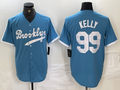 Brooklyn Dodgers #99 Joe Kelly Light Blue Cooperstown Collection Cool Base Baseball Jersey