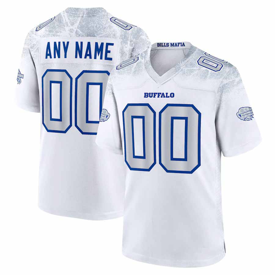 Custom B.Bills 2025 Rivalries Collection Game Jersey  - White Football Stitched American Jersey