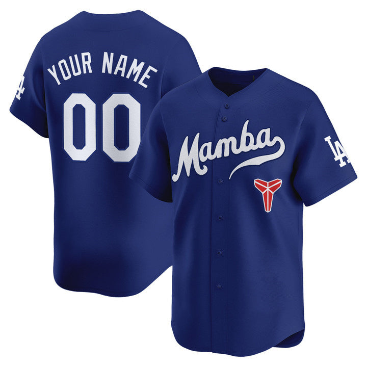 Custom Los Angeles Dodgers Royal Mamba Vapor Premier Limited Custom Jersey - All Stitched Baseball Jersey