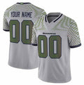 Custom S.Seahawks Active Player Gray 2025 F.U.S.E. Rivalries Vapor Untouchable Limited Stitched Football Jersey