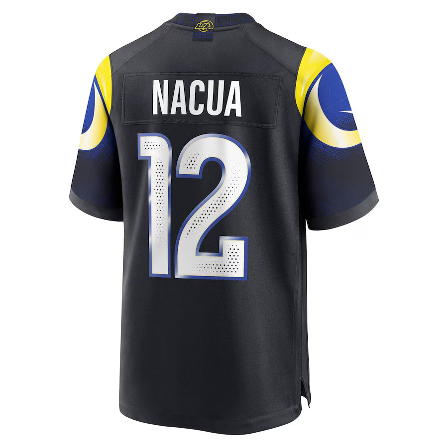 LA.Rams #12 Puka Nacua 2025 Rivalries Collection Game Jersey  - Midnight Blue Stitched American Football Jersey