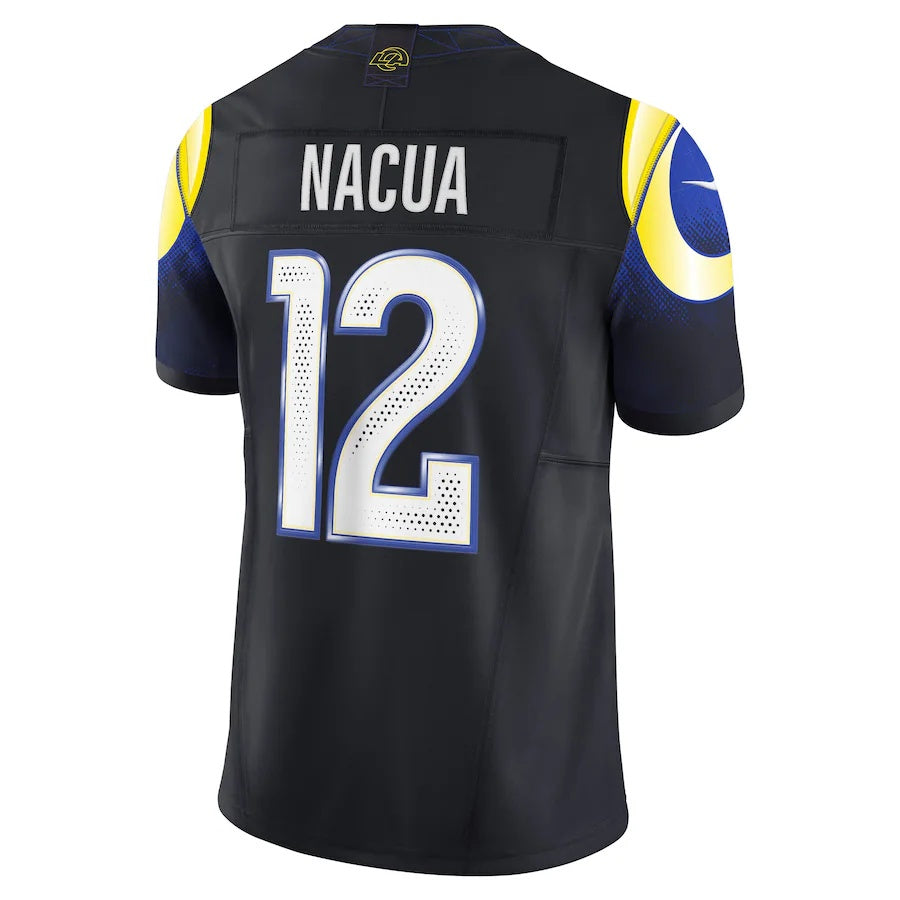 LA.Rams #12 Puka Nacua 2025 Rivalries Collection Limited Jersey  - Midnight Blue Stitched American Football Jersey