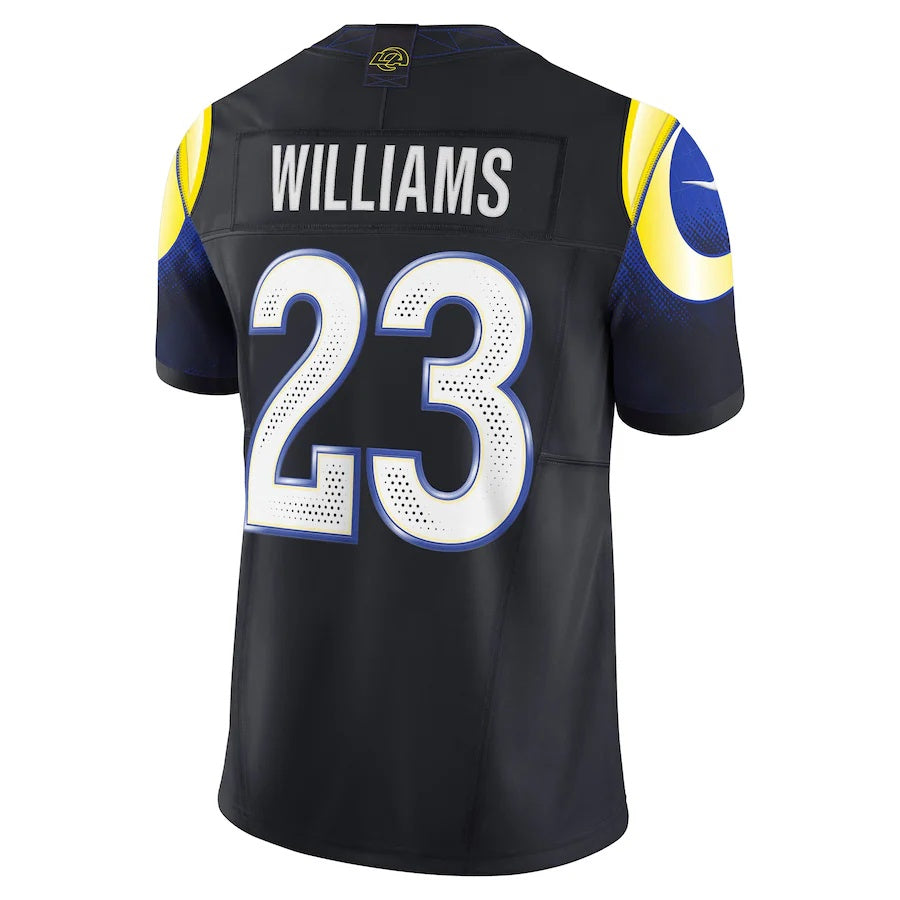LA.Rams #23 Kyren Williams 2025 Rivalries Collection Limited Jersey  - Midnight Blue Stitched American Football Jersey