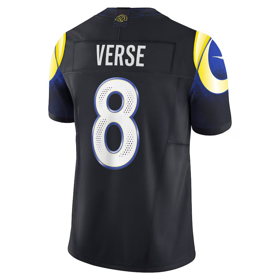 LA.Rams #8 Jared Verse 2025 Rivalries Collection Limited Jersey  - Midnight Blue Stitched American Football Jersey