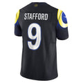 LA.Rams #9 Matthew Stafford 2025 Rivalries Collection Limited Jersey  - Midnight Blue Stitched American Football Jersey