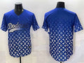 Los Angeles Dodgers Blank Blue Limited Stitched Baseball Jersey