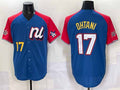 Los Angeles Dodgers National League #17 Shohei Ohtani Blue Red Alternate 2025 All-Star Edition Limited Stitched Baseball Jersey