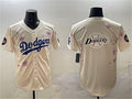 Los Angeles Dodgers Team Big Logo Cream 2025 Tokyo Series Limited Stitched Baseball Jersey