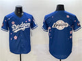 Los Angeles Dodgers Team Big Logo Royal 2025 Tokyo Series Limited Stitched Baseball Jersey