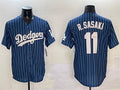 Los Angeles Dodgers #11 Roki Sasaki Navy Cool Base Stitched Baseball Jersey