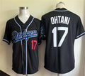 Los Angeles Dodgers #17 Shohei Ohtani Black Cool Base Stitched Baseball Jersey