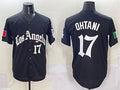 Los Angeles Dodgers #17 Shohei Ohtani Black Mexico 2025 LA Gothic Style With Fernando Patch Vapor Premier Limited Stitched Baseball Jersey