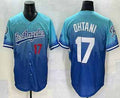 Los Angeles Dodgers #17 Shohei Ohtani Blue 2025 City Connect Limited Stitched Baseball Jersey