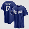 Los Angeles Dodgers #17 Shohei Ohtani Blue 2025 World Series Champions Stitched Baseball Jersey