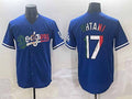 Los Angeles Dodgers #17 Shohei Ohtani Blue Mexico Stitched Baseball Jerseys