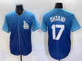 Los Angeles Dodgers #17 Shohei Ohtani Blue Stitched Baseball Jersey