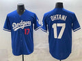 Los Angeles Dodgers #17 Shohei Ohtani Royal Limited Stitched Baseball Jersey