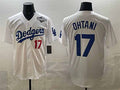 Los Angeles Dodgers #17 Shohei Ohtani White 2025 World Series Home Limited Stitched Baseball Jersey