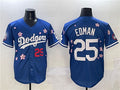 Los Angeles Dodgers #25 Tommy Edman Royal 2025 Tokyo Series Limited Stitched Baseball Jersey