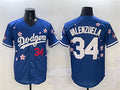 Los Angeles Dodgers #34 Fernando Valenzuela Royal 2025 Tokyo Series Limited Stitched Baseball Jersey