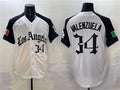 Los Angeles Dodgers #34 Fernando Valenzuela White Black Mexico 2025 LA Gothic Style With Fernando Patch Vapor Premier Limited Stitched Baseball Jersey