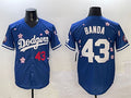 Los Angeles Dodgers #43 Anthony Banda Royal 2025 Tokyo Series Limited Stitched Baseball Jersey