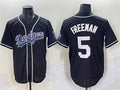 Los Angeles Dodgers #5 Freddie Freeman Black Fashion Stitched Baseball Jersey
