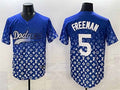 Los Angeles Dodgers #5 Freddie Freeman Blue Limited Stitched Baseball Jersey