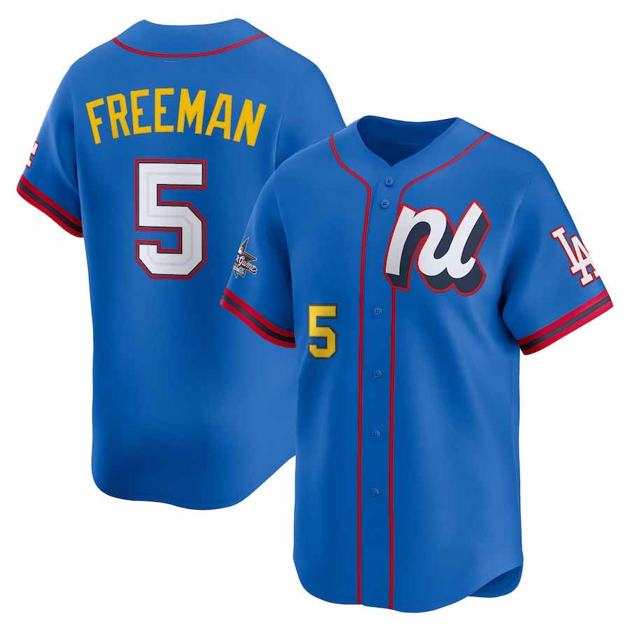 Los Angeles Dodgers #5 Freddie Freeman National League 2025 All-Star Edition Limited Player Jersey - Blue Baseball Jersey