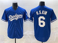 Los Angeles Dodgers #6 H.S.Kim Royal Cool Base Stitched Baseball Jersey