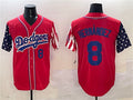 Los Angeles Dodgers #8 Enrique Hernandez Red Limited Stitched Baseball Jersey