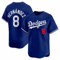 Los Angeles Dodgers #8 Enrique Hernandez Royal Limited Stitched Baseball Jersey