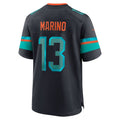 M.Dolphins #13 Dan Marino 2025 Rivalries Collection Retired Player Game Jersey  - Pitch Blue Stitched American Football Jersey