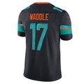 M.Dolphins #17 Jaylen Waddle 2025 Rivalries Collection Limited Jersey  - Pitch Blue Stitched American Football Jersey