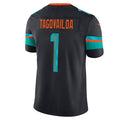 M.Dolphins #1 Tua Tagovailoa 2025 Rivalries Collection Limited Jersey  - Pitch Blue Stitched American Football Jersey