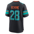 M.Dolphins #28 De¡¯Von Achane 2025 Rivalries Collection Game Jersey  - Pitch Blue Stitched American Football Jersey