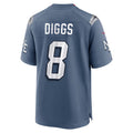 NE.Patriots #8 Stefon Diggs 2025 Rivalries Collection Game Jersey  - Storm Blue Stitched American Football Jersey