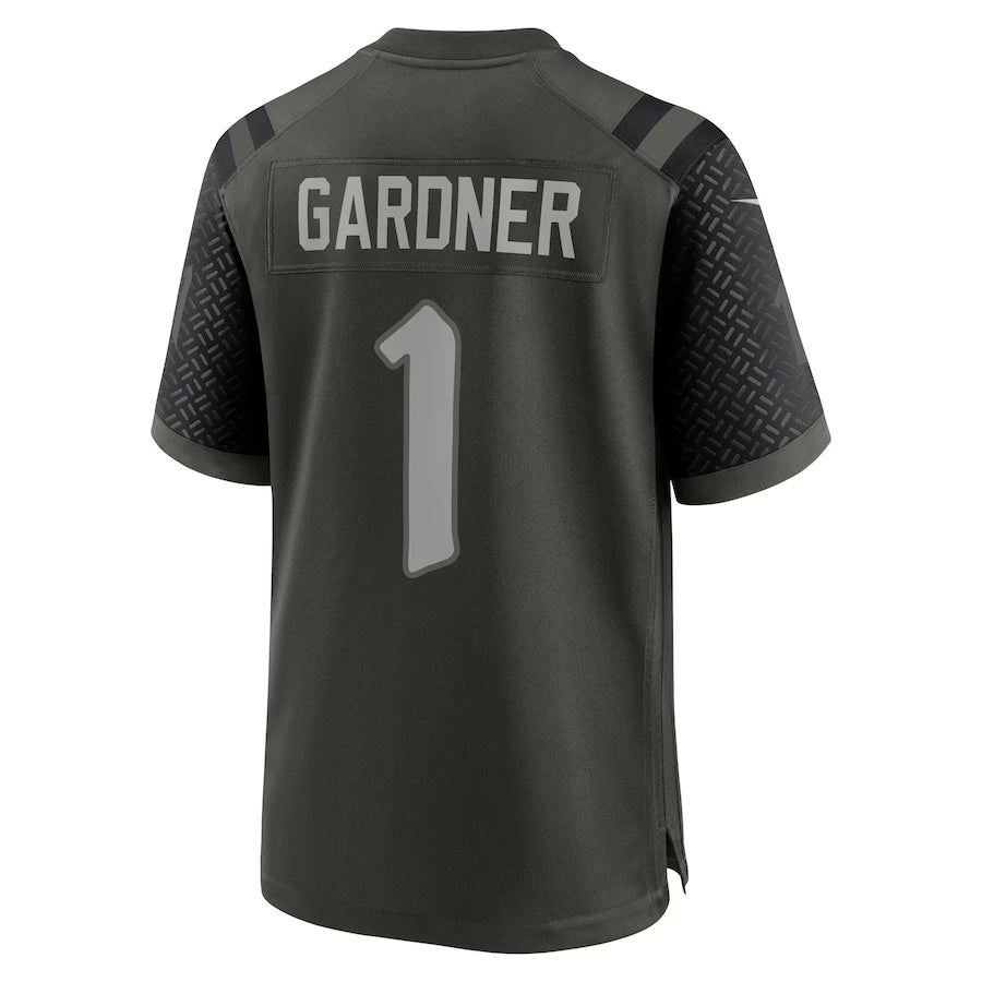NY.Jets #1 Ahmad Sauce Gardner 2025 Rivalries Collection Game Jersey  - Gotham Green Stitched American Football Jersey