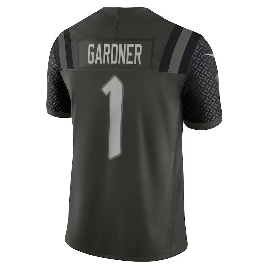 NY.Jets #1 Ahmad Sauce Gardner 2025 Rivalries Collection Limited Jersey  - Gotham Green Stitched American Football Jersey
