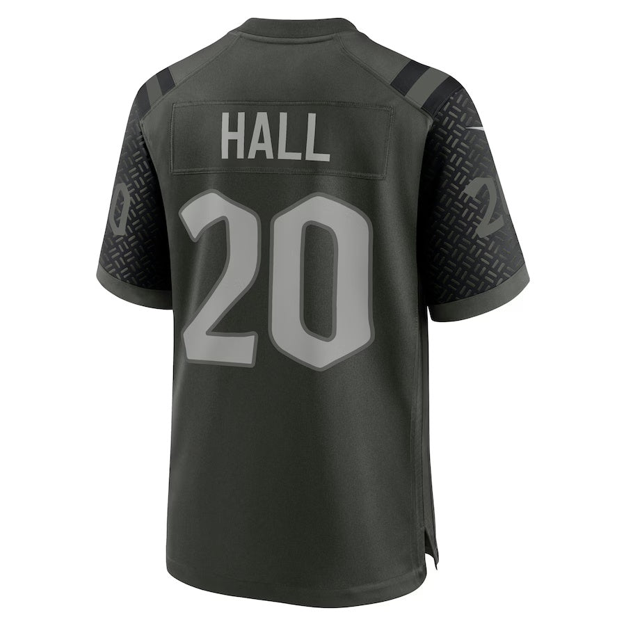 NY.Jets #20 Breece Hall 2025 Rivalries Collection Game Jersey  - Gotham Green Stitched American Football Jersey