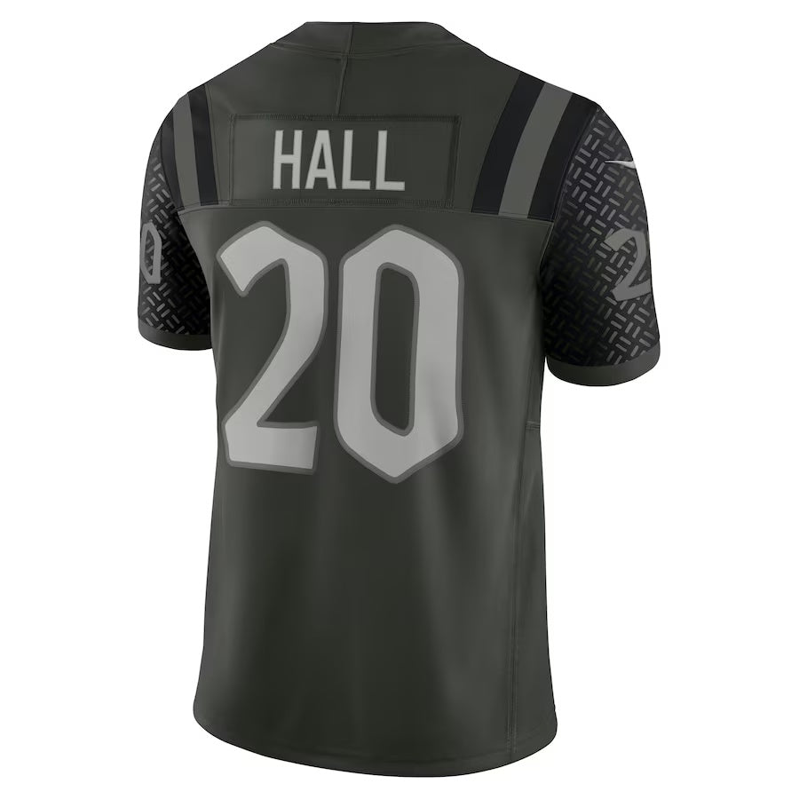 NY.Jets #20 Breece Hall 2025 Rivalries Collection Limited Jersey  - Gotham Green Stitched American Football Jersey